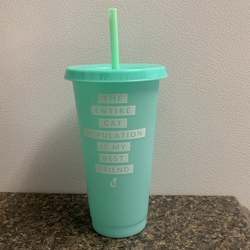 Coloring Changing Tumbler - 24 oz - Teal - Changes to purple with cold liquids